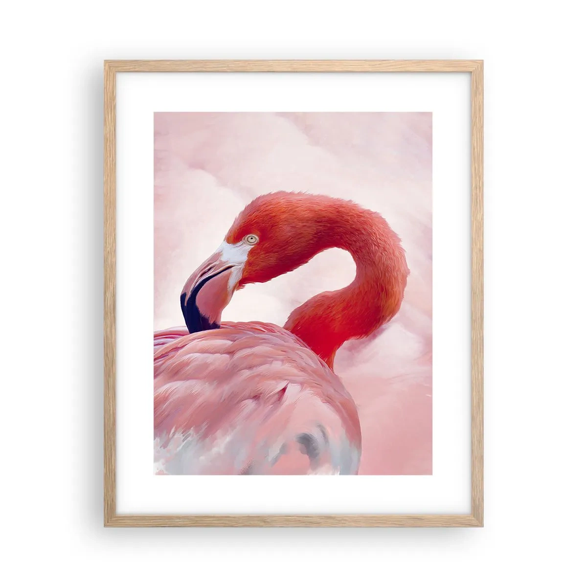 Poster în ramă de stejar deschis - Frumusețea păsărilor - 40x50 cm