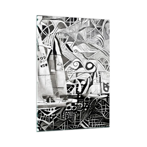 Tablou pe sticlă - Între valuri - 50x70 cm