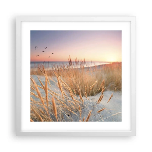 Poster în ramă albă - Cântec de leagăn baltic - 40x40 cm