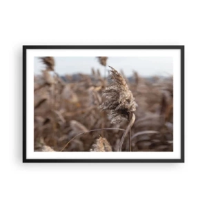 Poster în ramă neagră - E timpul să zbori cu vântul - 70x50 cm