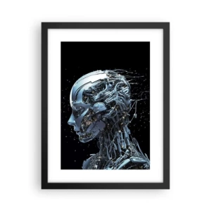 Poster în ramă neagră - Tehnologia este o femeie - 30x40 cm