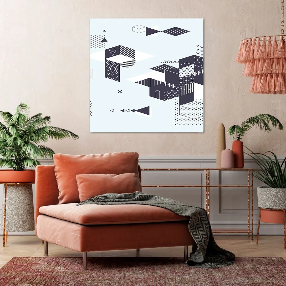 Tablou pe pânză - În sufletul matematicii - 50x50 cm