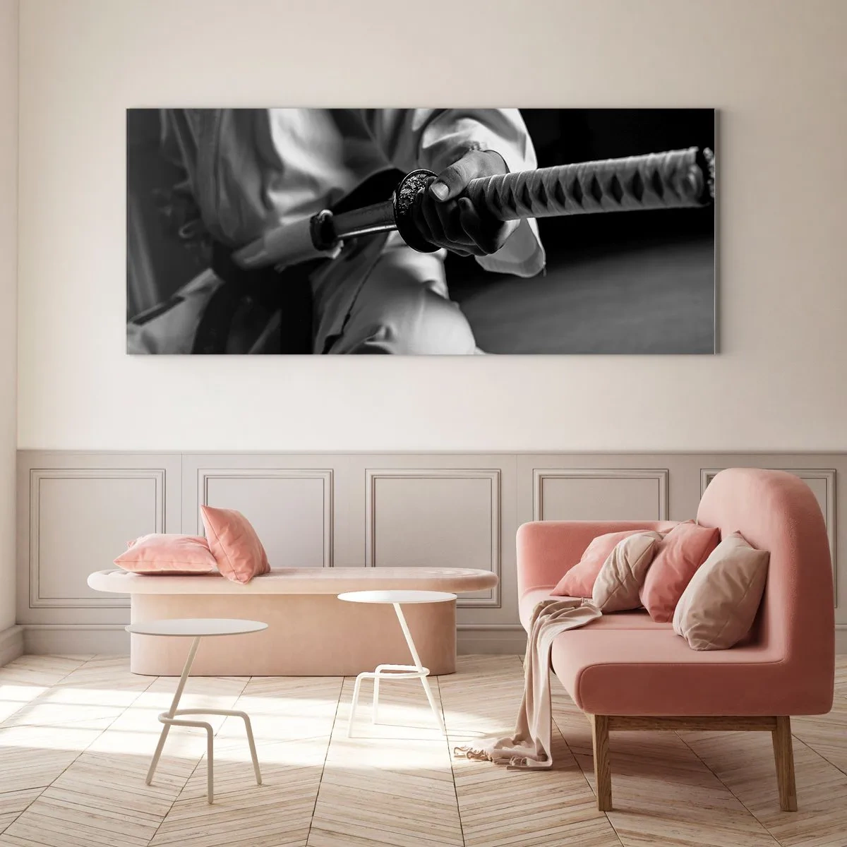 Tablou pe sticlă - Sufletul unui războinic - 120x50 cm