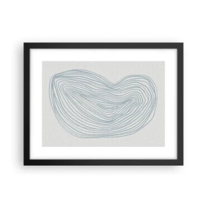 Poster în ramă neagră - Zâmbet de picături - 40x30 cm