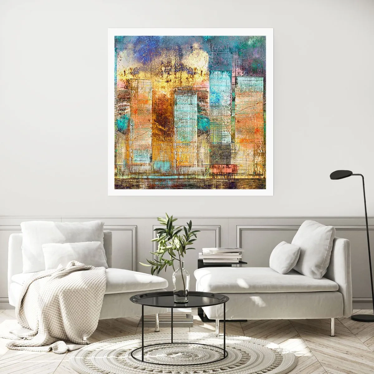 Poster - Metropola însorită - 40x40 cm