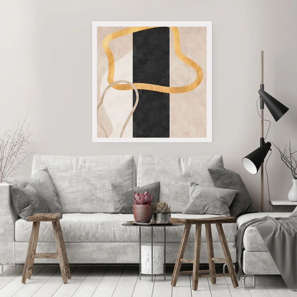 Poster - Forme înbuclite - 40x40 cm