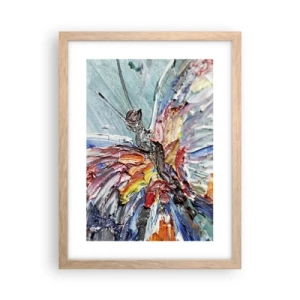 Poster în ramă de stejar deschis - Pictat de natura - 30x40 cm