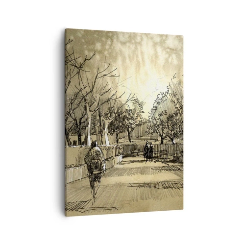 Tablou pe pânză - Un moment reținut cu pene - 50x70 cm