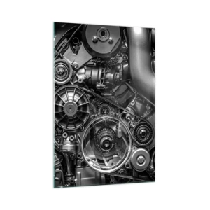Tablou pe sticlă - Poezia mecanicii - 70x100 cm