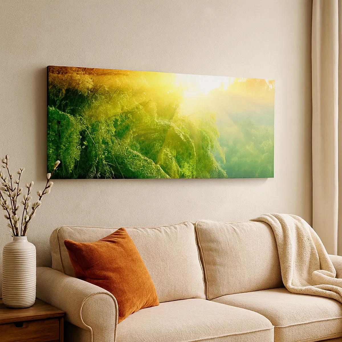 Tablou pe pânză - Scufundare în soare și umbră - 30x30 cm