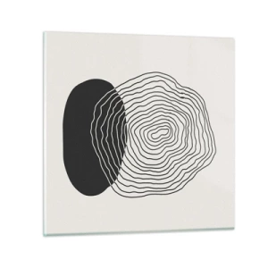 Tablou pe sticlă - Persistență și vibrațiile - 60x60 cm