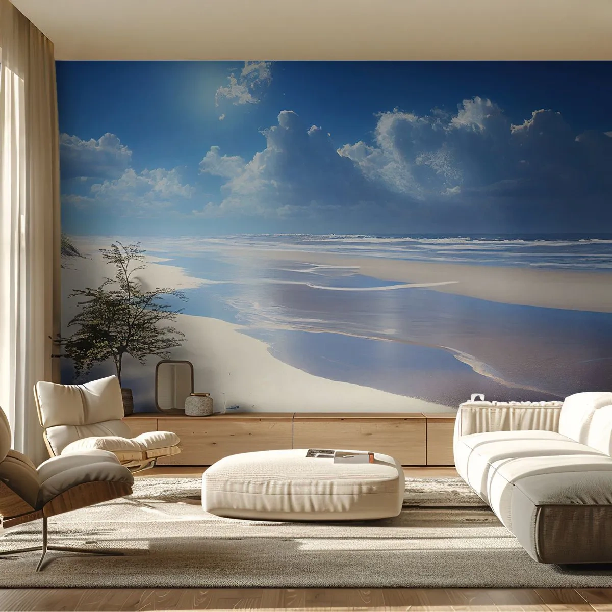 Tapet Premium Sand - Vacanță în paradis - plajă, Ocean, Sărbători - 100x70 cm