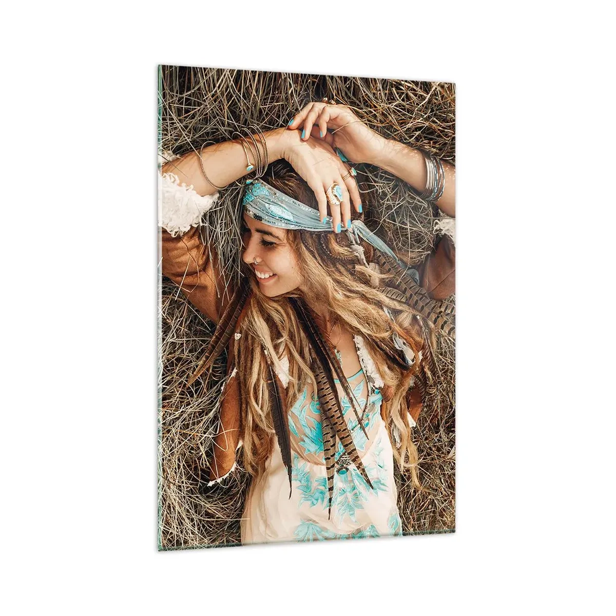 Tablou pe sticlă - În drum spre vara iubirii - 80x120 cm