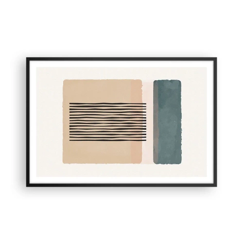 Poster în ramă neagră - Totul este în regulă - 91x61 cm