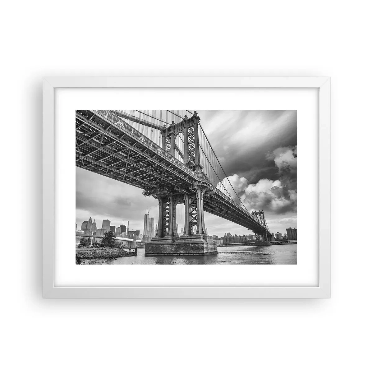 Poster în ramă albă - Spre inima orașului - 40x30 cm