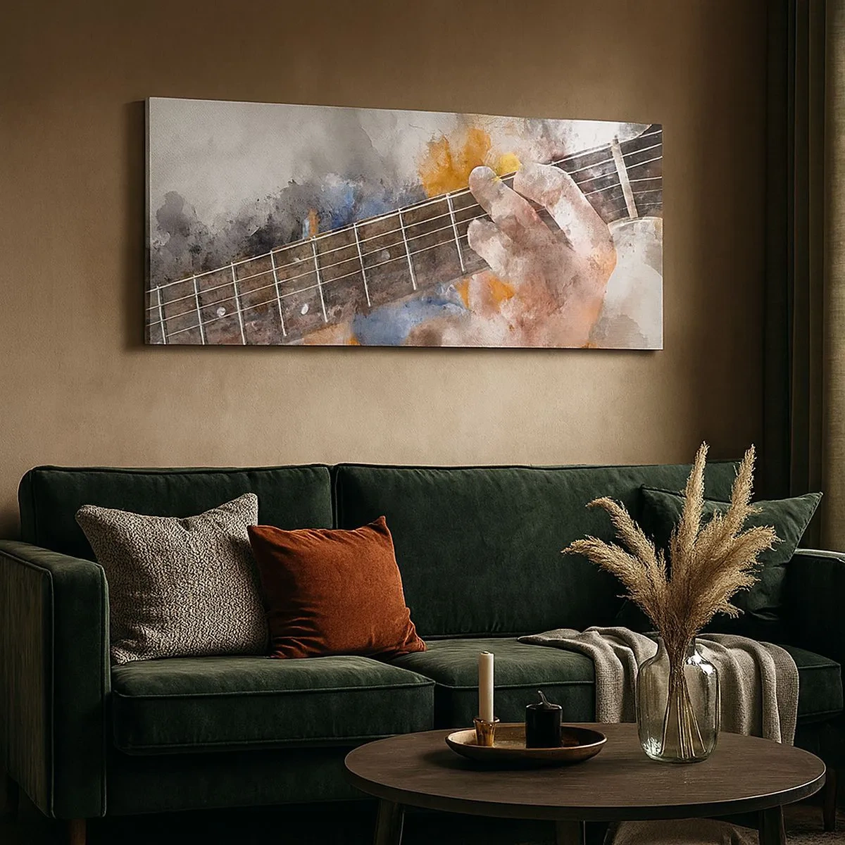 Tablou pe pânză - Poezie între corzi - 100x40 cm