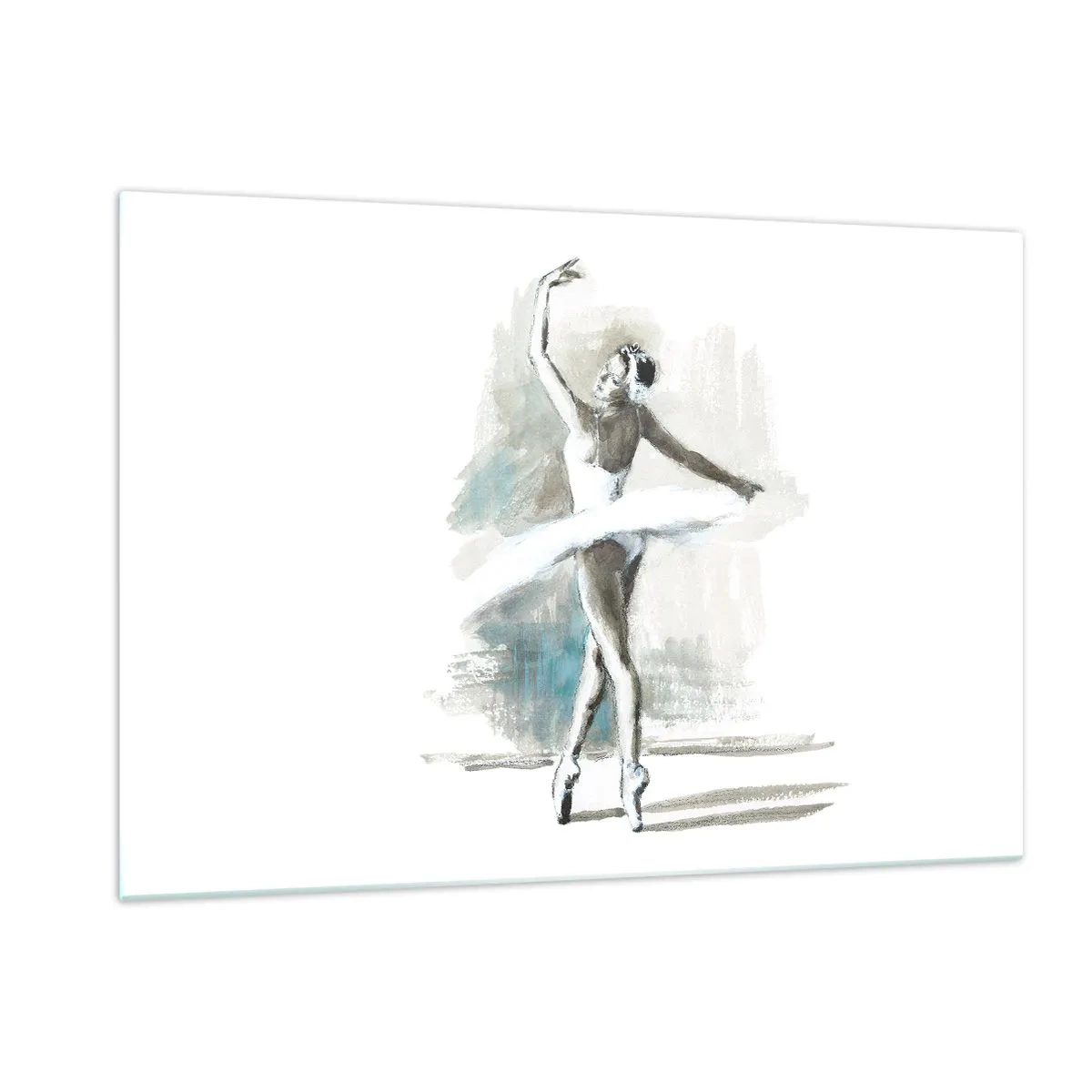 Tablou pe sticlă - Fermecată într-o lebădă - 120x80 cm