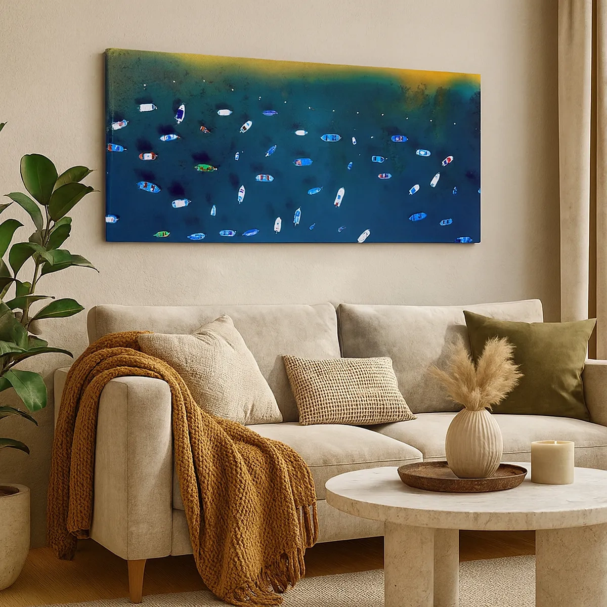 Tablou pe pânză - Joc de vacanță - 30x30 cm