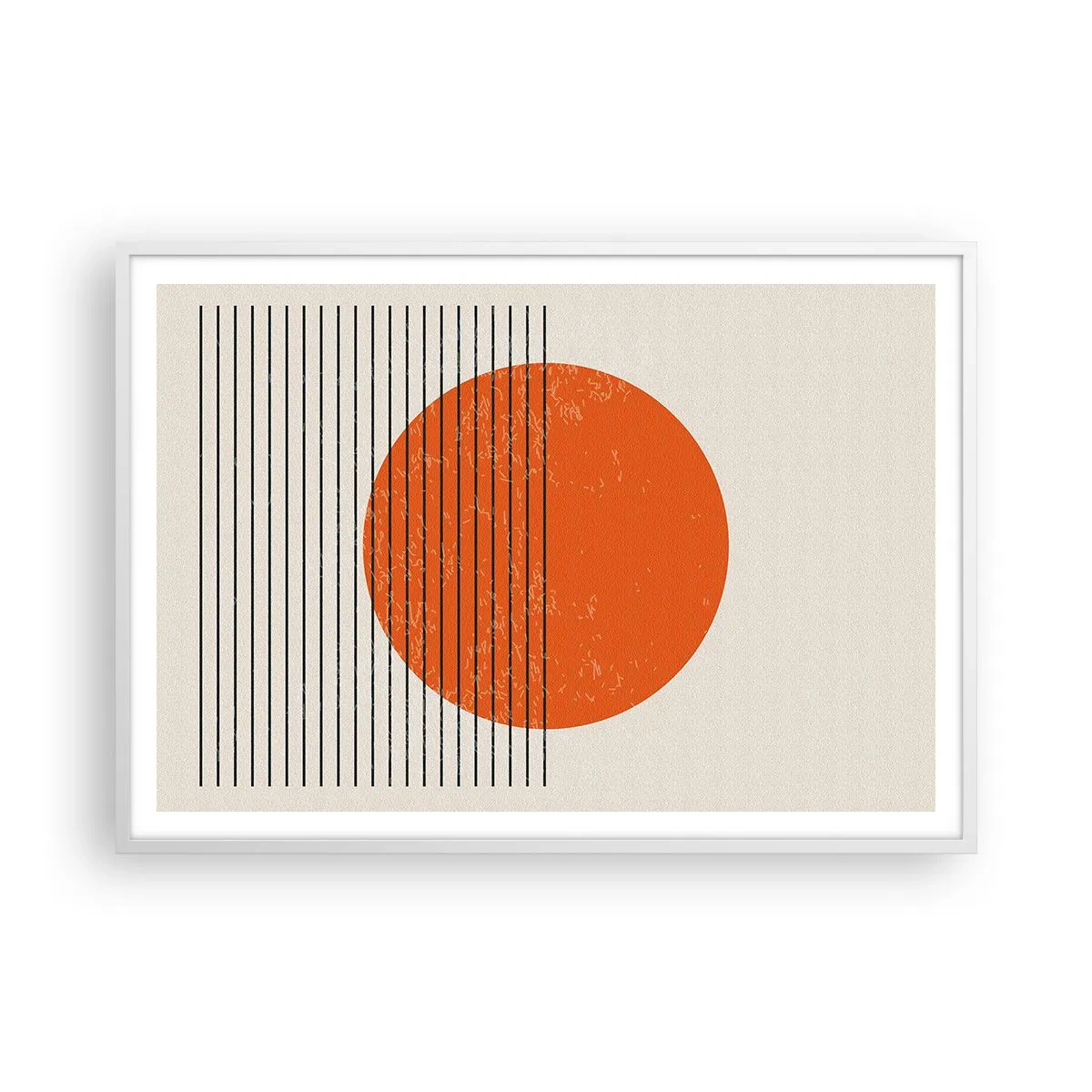 Poster în ramă albă - Întotdeauna soarele - 100x70 cm