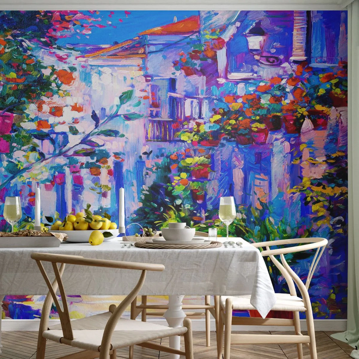 Tapet Standard Eco - Impresie - străduță italiană - Oraș, Arhitectură, Italia - 450x315 cm