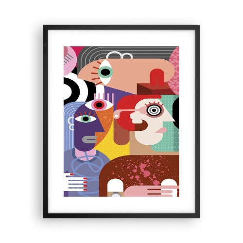 Poster în ramă neagră - Am venit de la domnul Picasso - 40x50 cm