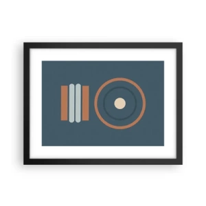 Poster în ramă neagră - Esența problemei - 40x30 cm