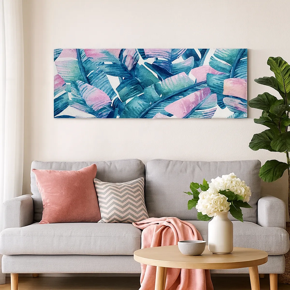 Tablou pe pânză - Într-o livadă de banane - 30x30 cm