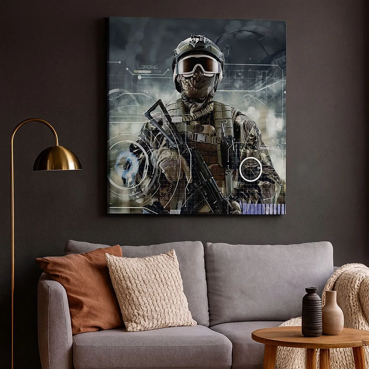 Tablou pe pânză - Putere la putere - 30x30 cm