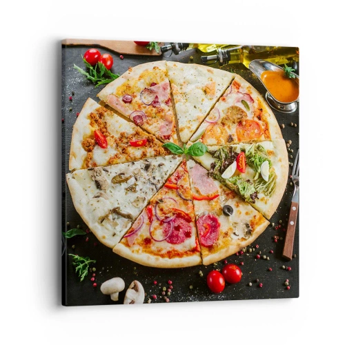 Tablou pe pânză - Un evantai de arome - 40x40 cm