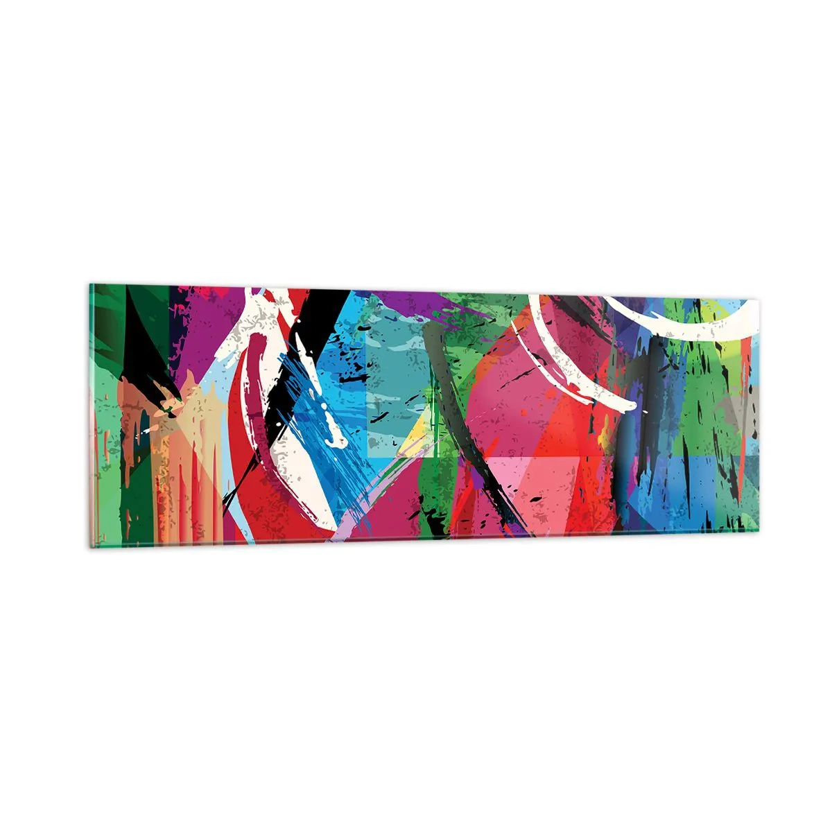 Tablou pe sticlă - Rapid, vioi și plin de viață - 90x30 cm