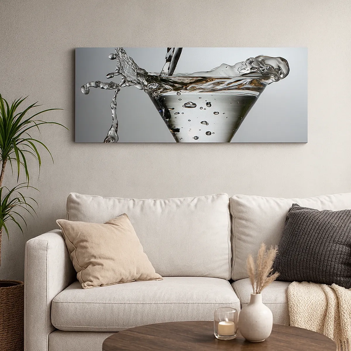 Tablou pe pânză - La marginea paharului - 30x30 cm