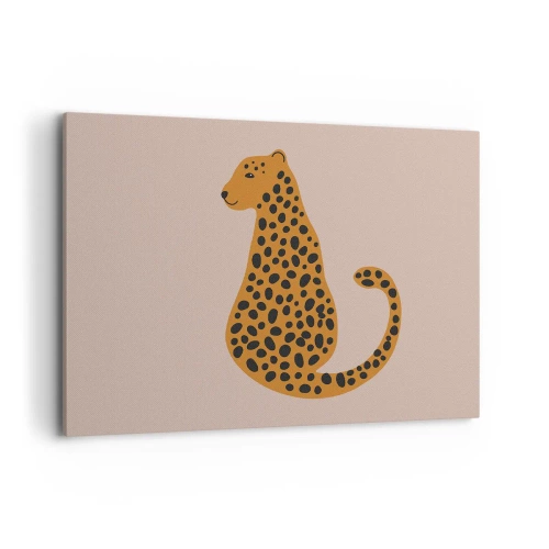 Tablou pe pânză - Modelul leopard este tot timpul la modă - 100x70 cm