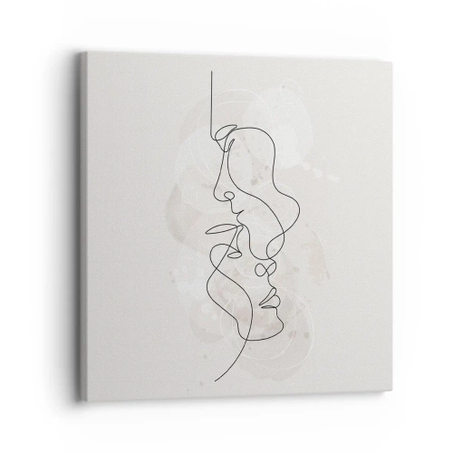 Tablou pe pânză - Încurcați într-o îmbrățișare - 30x30 cm
