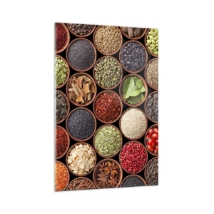 Tablou pe sticlă - Toate gusturile lumii - 80x120 cm