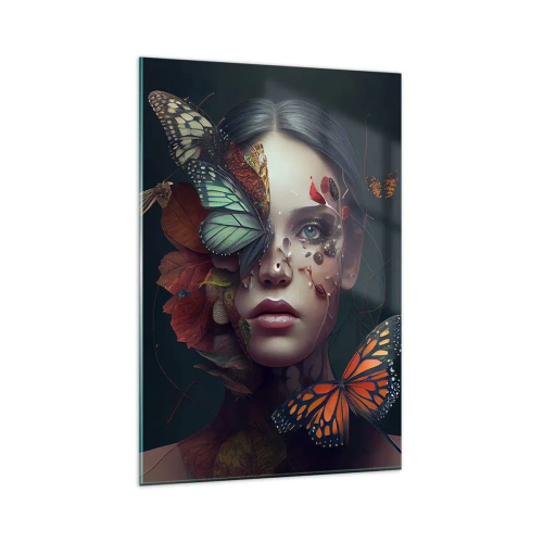 Tablou pe sticlă - Transformare minunată - 80x120 cm