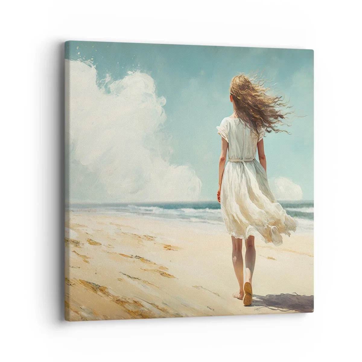 Tablou pe pânză - Vreau să întâlnesc soarele și vântul - 40x40 cm