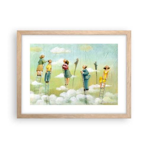 Poster în ramă de stejar deschis - Urmează-ți visul - 40x30 cm