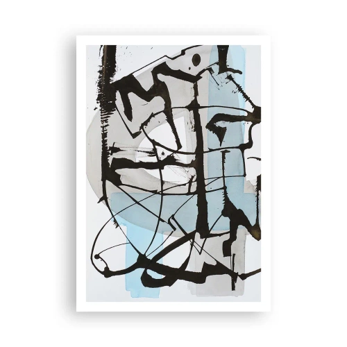 Poster - Cu toate acestea, albastru - 70x100 cm