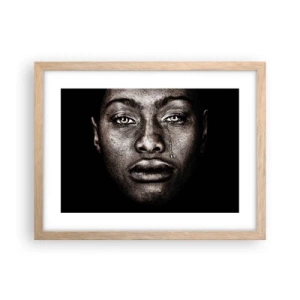 Poster în ramă de stejar deschis - O singură lacrimă - 40x30 cm