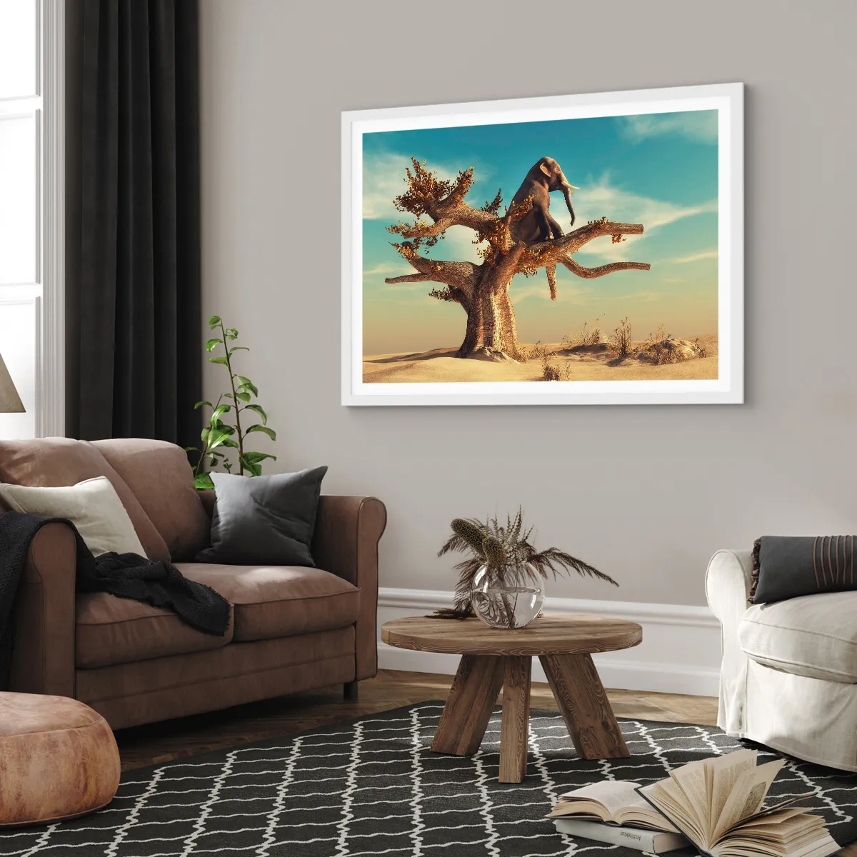 Poster în ramă albă - Un nou punct de vedere - 100x70 cm