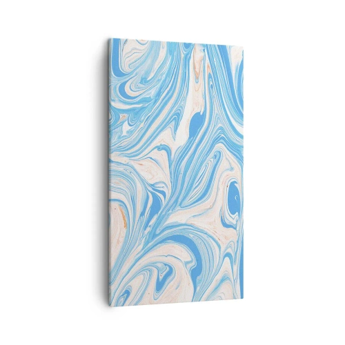 Tablou pe pânză - Splash în turcoaz - 45x80 cm