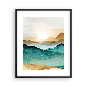 Poster în ramă neagră - La limita abstracției - peisaj - 40x50 cm
