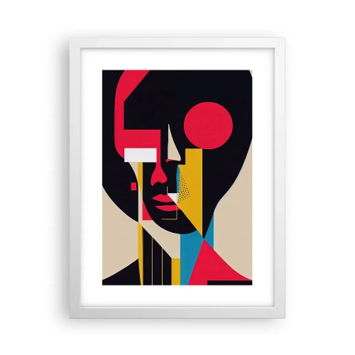 Poster în ramă albă - Lumea ei interioară - 30x40 cm