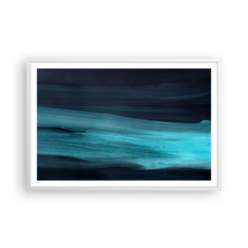 Poster în ramă albă - Du-te cu fluxul - 91x61 cm