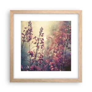 Poster în ramă de stejar deschis - Grădina secretă - 30x30 cm