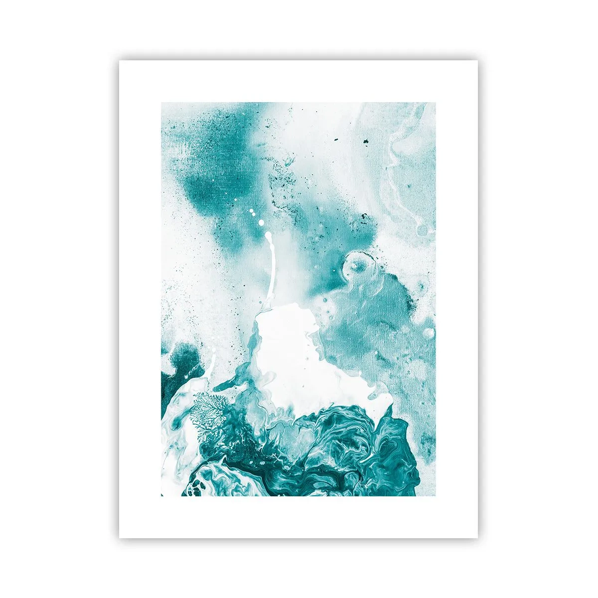 Poster - Câmpii inundabile de albastru - 30x40 cm