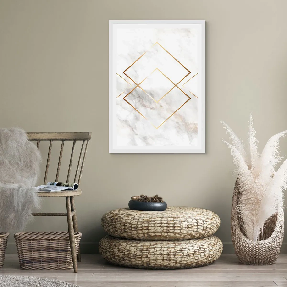 Poster în ramă albă - Vedere spre infinit - 61x91 cm
