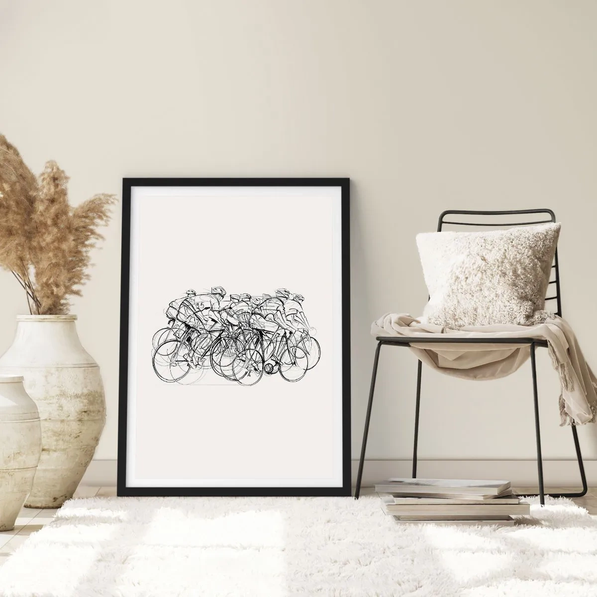 Poster în ramă neagră - Mână în mână - 30x40 cm