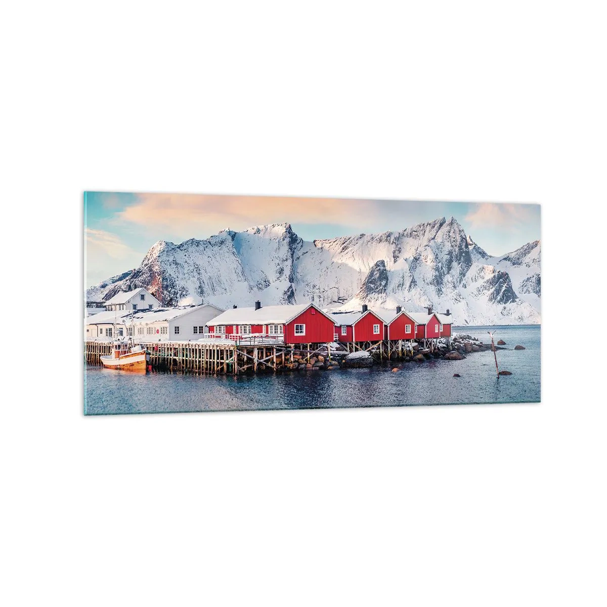 Tablou pe sticlă - Retragerea nordică - 120x50 cm
