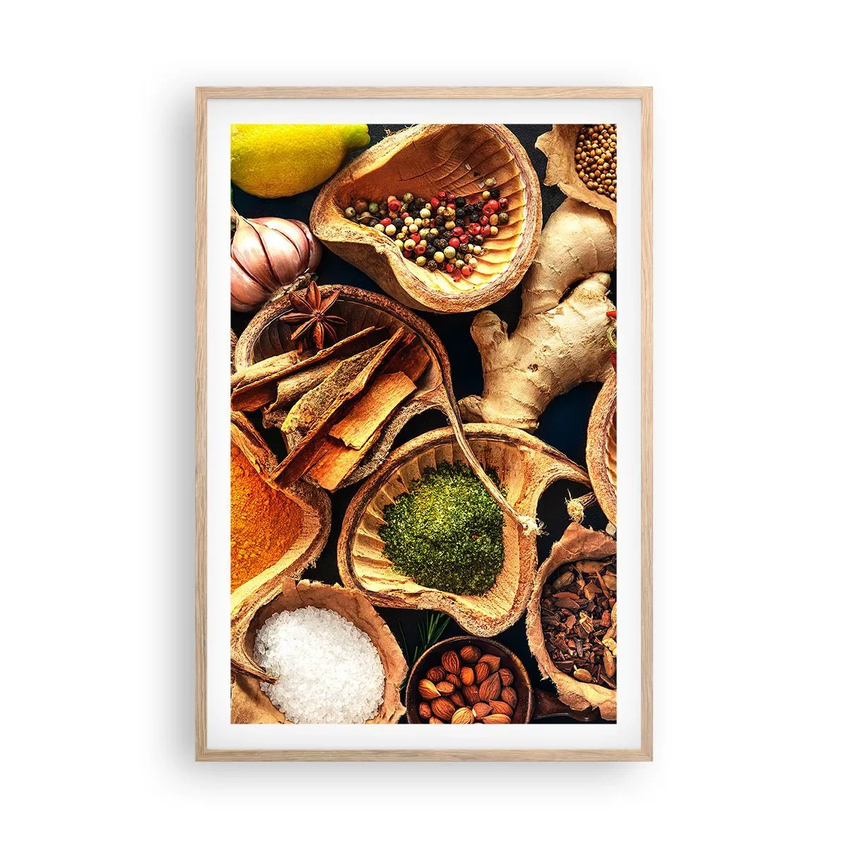 Poster în ramă de stejar deschis - Ia ce vrei - 61x91 cm